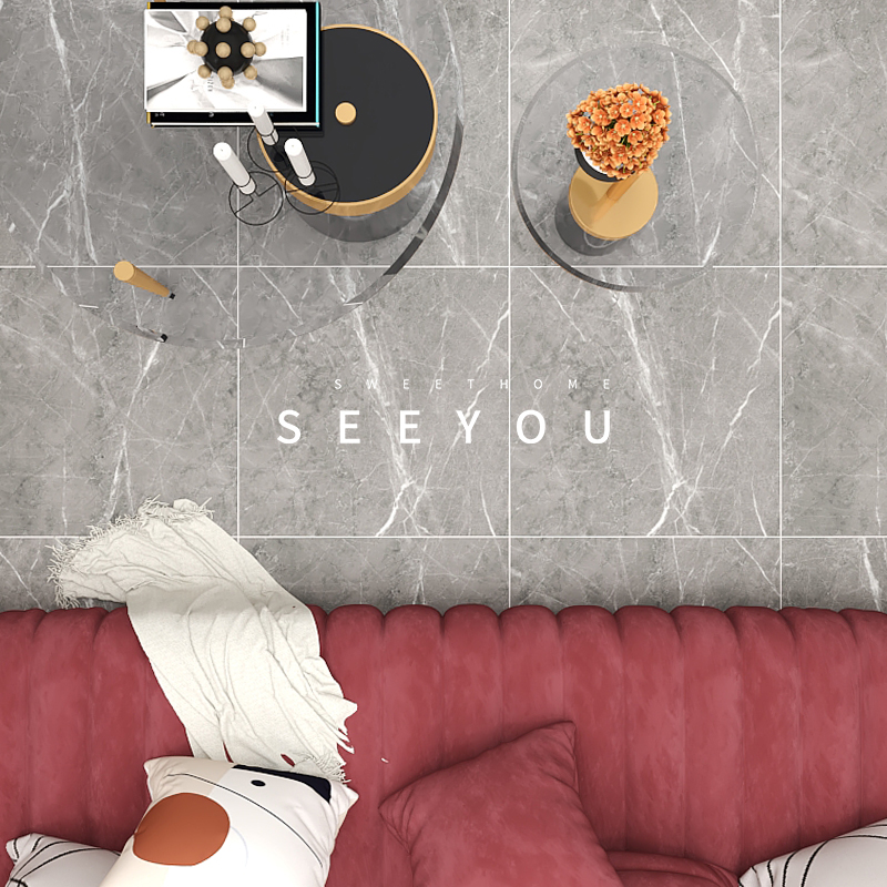 Western grapefruit tile 600x600 cement brick bedroom imitation ancient brick minimalist modern living room kitchen and grey Nordic tiles