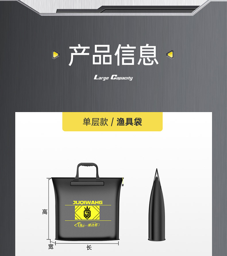 Барсетка, универсальная льняная сумка, водонепроницаемая складная портативная система хранения, увеличенная толщина Giant fin King 