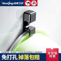 Space aluminum washbasin adhesive hook bathroom baby bath tub shelf toilet no trace washbasin wall hanging non-perforated