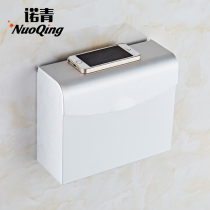 Space aluminum toilet waterproof tissue holder square toilet paper box toilet towel box toilet paper holder roll holder