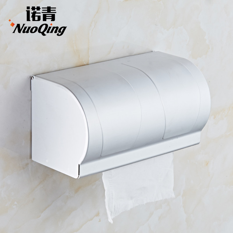 Perforated Space Aluminum Tissue Box Dressing Room Drum Toilet Paper Box Lengthened Toilet Paper Box Toilet Toilet Paper Box Waterproof Thickening