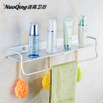 Free Punch Space Aluminum Bathroom Shelve Toilet Shelve Shelve wall-mounted towel rack Kitchen Pendant Trays Monolayer