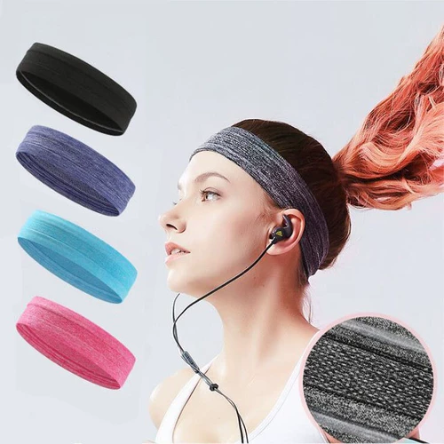 Повязка на голову подходит для мужчин и женщин для йоги, силиконовый нескользящий баскетбольный антиперспирант, спортивный платок для спортзала, снаряжение, впитывает пот и запах