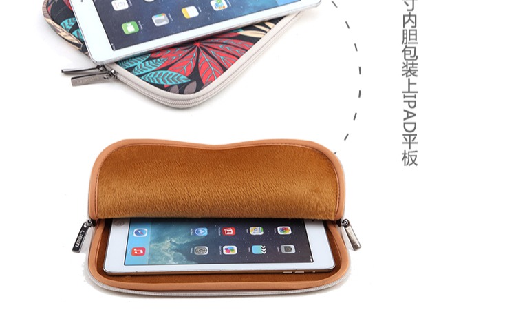 Túi đựng máy tính xách tay hình chiếc lá đầy màu sắc 13.3 / 14 / 15.6 inch túi máy tính nữ Asus Apple MacBookAir / Pro - Phụ kiện máy tính xách tay túi đựng máy tính bảng 10.5 inch