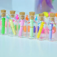 Маленькая прозрачная бутылка для плавания, подвеска, DIY, подарок на день рождения