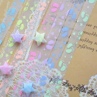 Lucky Foot Lucky Wish Wish Wish Star Складка DIY Материальная бумажная бумажная бутылка