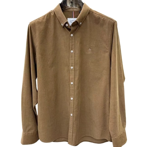 MAROLIO Мужская вельветовая рубашка, осенняя