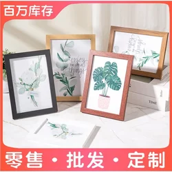 Photo frame picture frame table ornaments Photo Wall 5 inch 6 inch 7 inch 8 inch 10 inch a4 creative Minimalist diy Wood