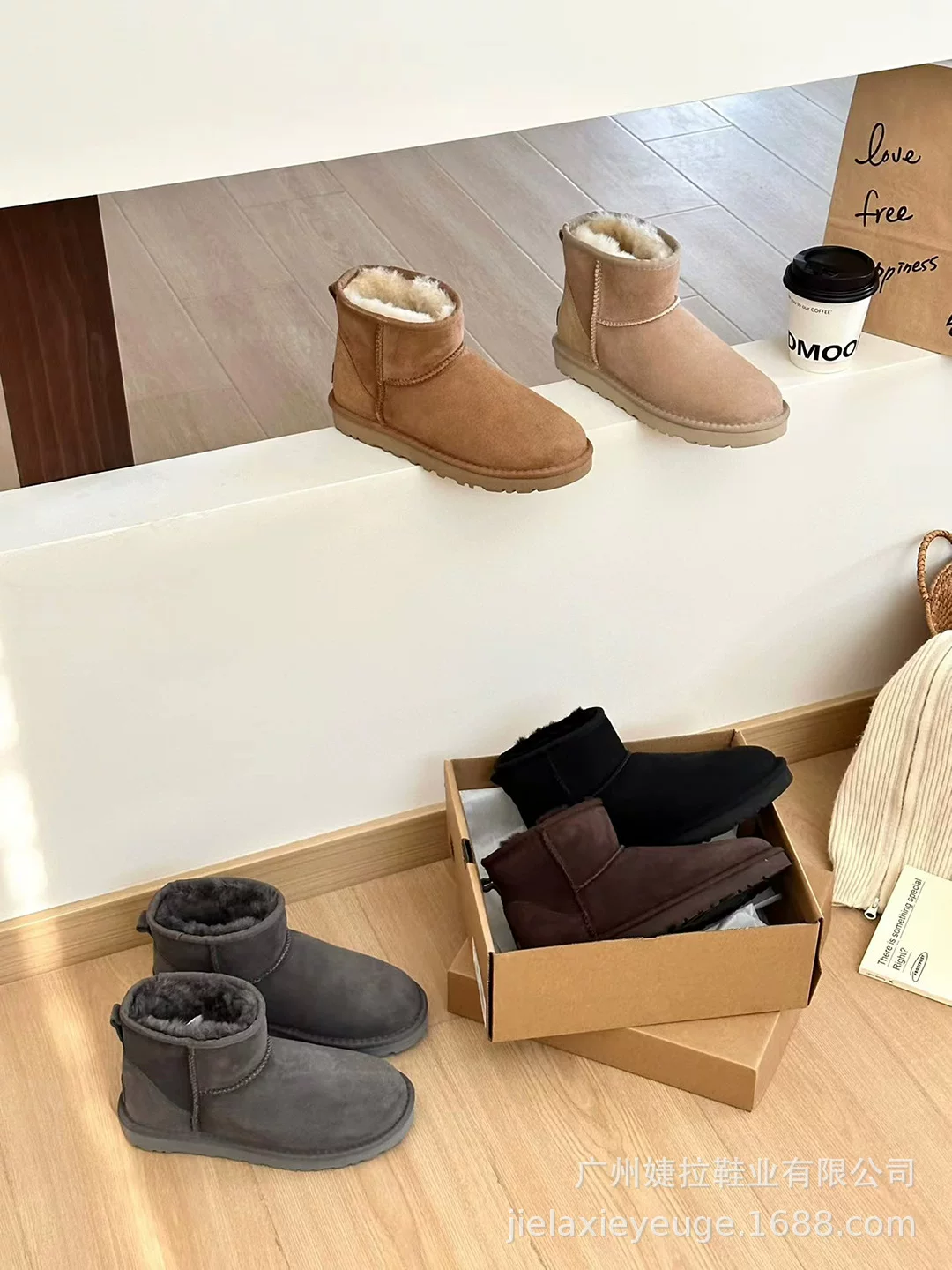 Первые базовые снегоступы LOUTISUGG Campaigne Wool Tomited Boots Женские ботинки хлопковая обувь Loutiѕugg