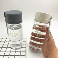 Пластиковый ароматизированный чай для воды со шкалой, чайная чашка, ручка, в корейском стиле, простой и элегантный дизайн, защита при падении