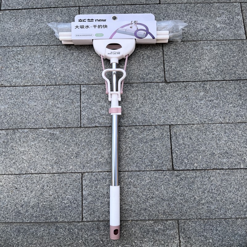 Xinyi 8848/8849 Large Value-For-Money Roller Sponge Mop 33/38cm Double-Row Roller Squeeze Mop, No Hand Washing Required