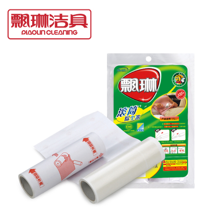 Piaolin sticky dust sticky hair device tearable oblique tear 16CM75 circle Japanese dog coat dust removal drum paper tube sticky paper