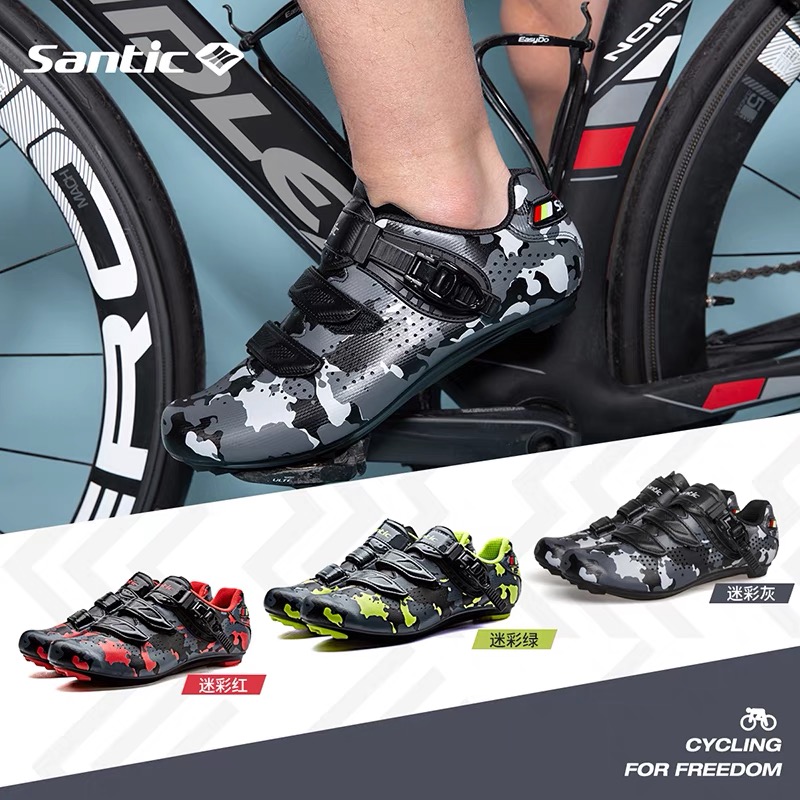 Santic Sen Geeks New Road Riding Card Shoes Bikes Shoes Bikes Professional Riding Shoes Men's Style Bike Shoes