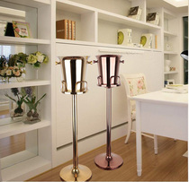 Stainless steel European style champagne bucket shelf gold ice wine barrel commercial home model room decoration decoration creative