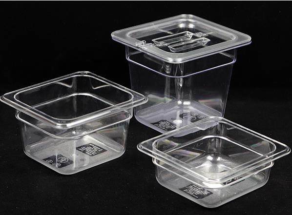 1 6 Gabao PC transparent basin fraction box square pressing buffet, hot milk tea pot