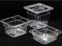 1 6 Garbo PC transparent portion pot square plate acrylic buffet spicy hot milk tea shop Basin