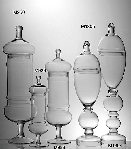 European Classical Transparent Glass Jar Decorative Vessel Candy Jar Living Room Dining Room Art Ornament Hotel Cabinet Accessory