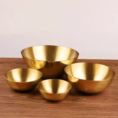 Pure copper bowls for the Buddha for the bronze bowls, gold rice bowls, household rice bowls, oil bowls, treasure pots, Buddhist supplies