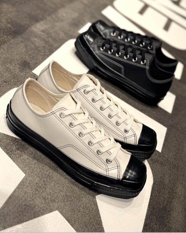 Japanese Converse All Star Squaretoe Le Genuine Leather Black Warrior Square-Toe Style Leather Sneakers for Men and Women Japanese Converse All Star Squaretoe Le Genuine Leather Black Warrior Square-Toe Style Leather Sneakers for Men and Women