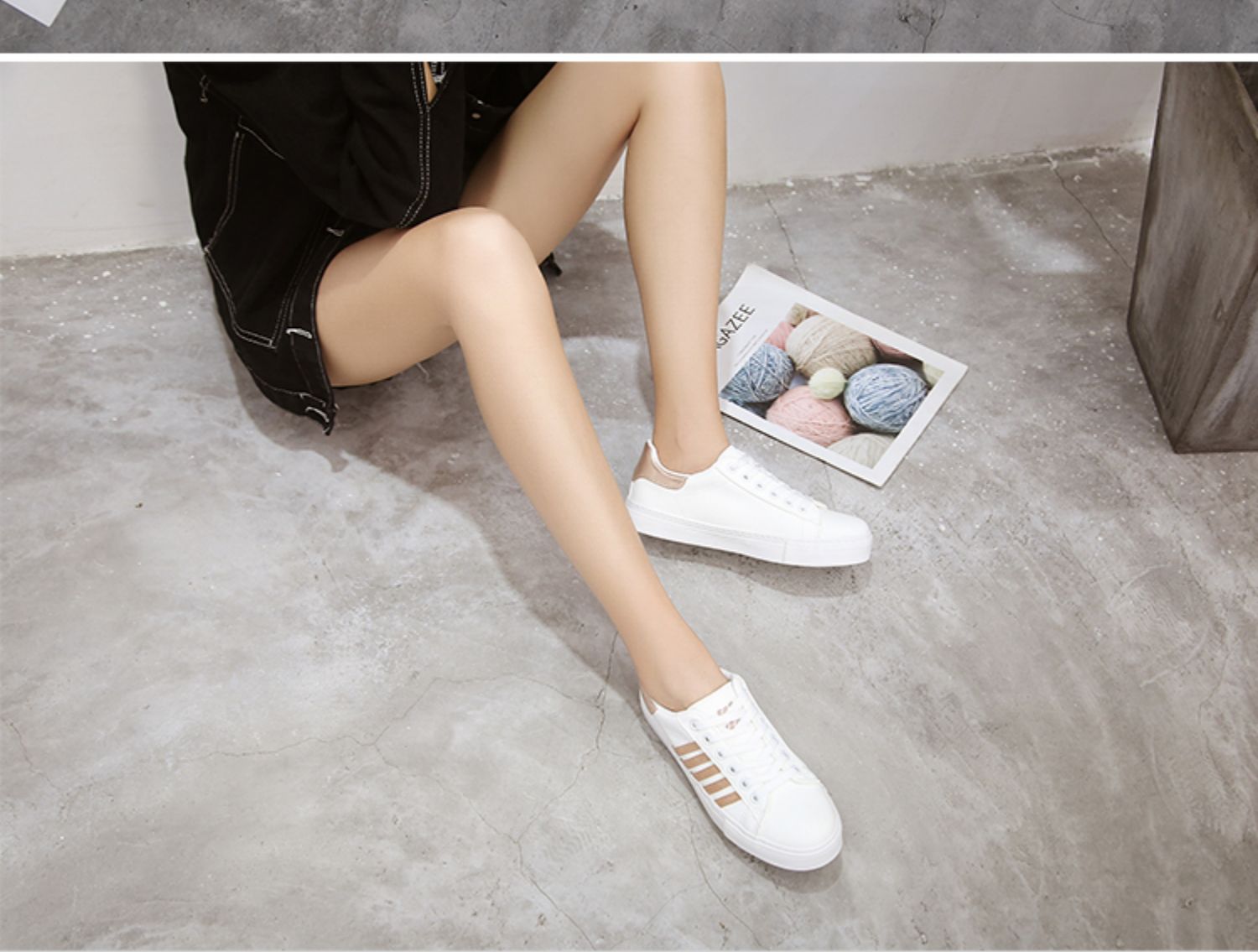 Giày vải nữ 2019 mới hoang dã Học sinh Hàn Quốc Sen Harajuku ulzzang Da trắng tinh khiết Giày da nữ giày sneaker nữ