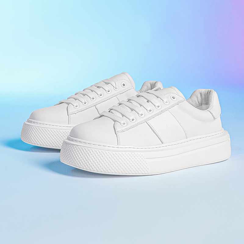 2026 Summer New Men's Shoes Suit White Shoes Men's Genuine Leather Breathable Thick-Soled Casual Shoes Sneakers Increase Height 2026 Summer New Men's Shoes Suit White Shoes Men's Genuine Leather Breathable Thick-Soled Casual Shoes Sneakers Increase Height