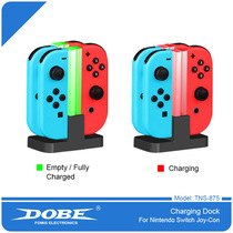 dobe Switch small handle dazzling four-charge Switch charger ns light column four seats charge TNS-875
