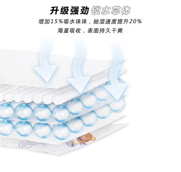 Tã platinum gấu bán chạy nhanh chóng hút khô thoáng khí tã lót nam và nữ trẻ em mã SMLXLXXL - Tã / quần Lala / tã giấy