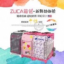 USA ZUCA Childrens figure skating trolley Case Skates bag Skates case skates bag that can sit and rest