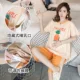 Bộ đồ ngủ của phụ nữ mang thai của phụ nữ mùa hè cotton mỏng ngắn tay dịch vụ giam giữ sau sinh cho con bú tại nhà cho con bú - Giải trí mặc / Mum mặc