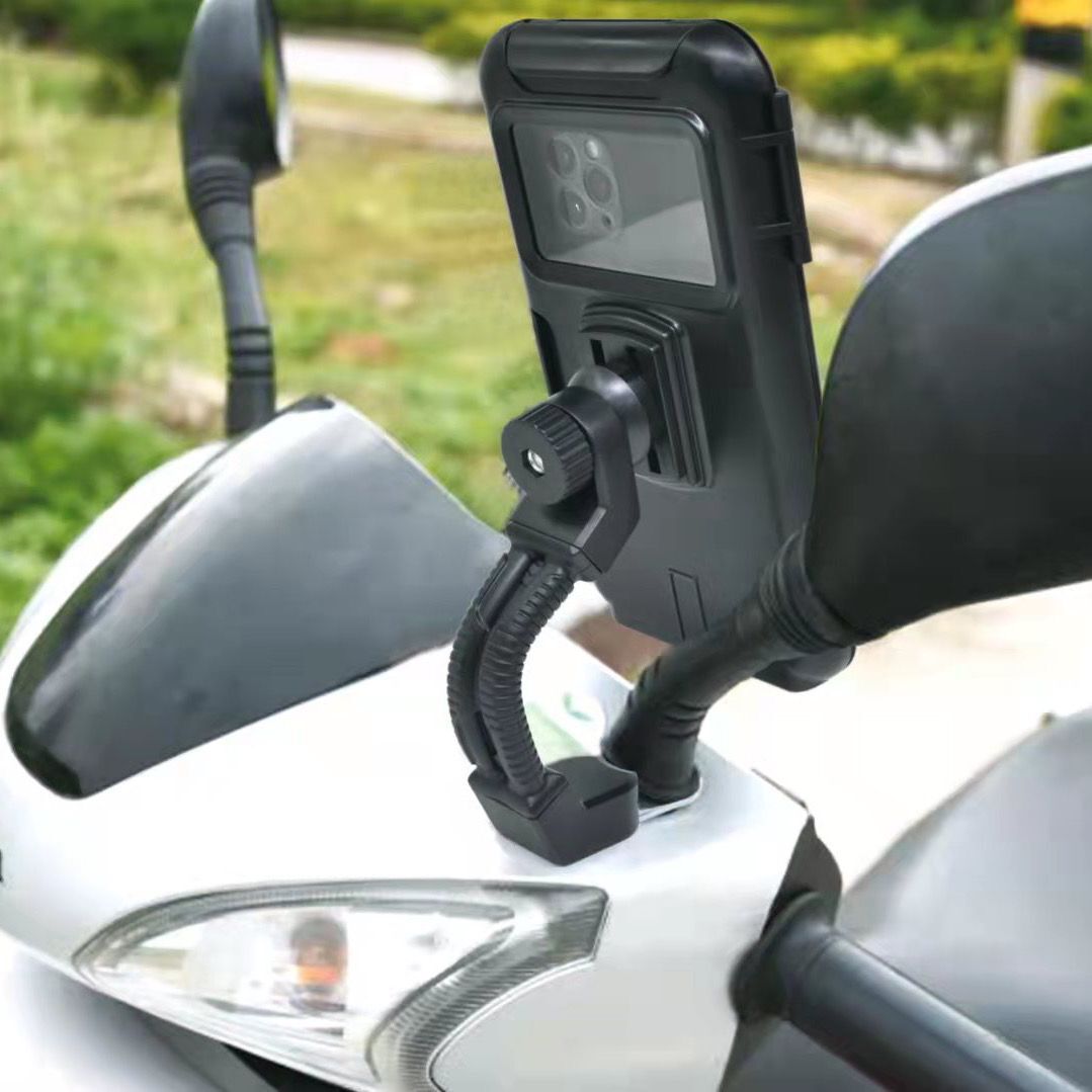 Electric Car Mobile Phone Bracket Bike Motorcycle Mobile Phone Navigation Bracket Takeaway Waterproof Rain Proof Rechargeable-Taobao