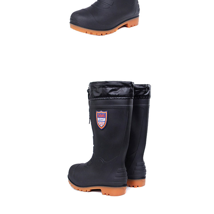 Mùa đông cộng với đôi giày đi mưa bằng vải bông ấm áp cho nam giày boot nam chống nước