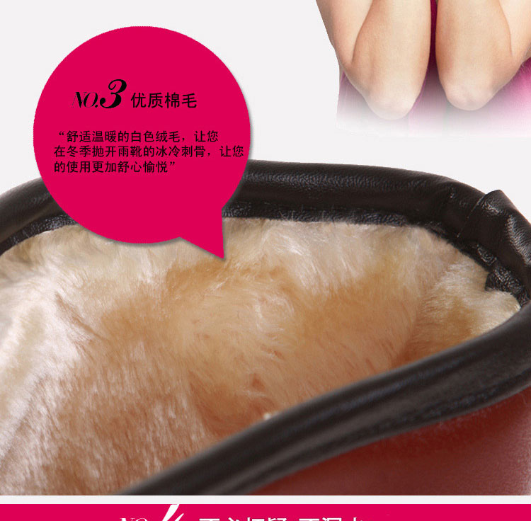Thời trang giày đi mưa của phụ nữ ống mùa đông ấm áp giày trượt người lớn cộng với giày nước nhung nam không thấm nước bông mưa giày cao su giày nhựa cao cấp