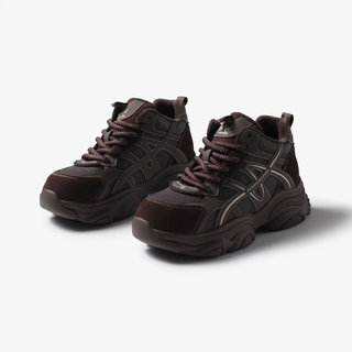 Genuine Leather Dad Shoes for Women, Fleece-Lined, Warm, Thick-Soled, Height-Increasing Platform, Versatile and Comfortable, 2025 Winter New Casual Shoes