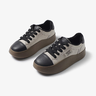 Genuine Leather Thick-Soled White Shoes for Women, Soft-Soled Flat Loafers, Casual Height-Increasing Cowhide Shoes, 2023 Spring New Trendy Sneakers