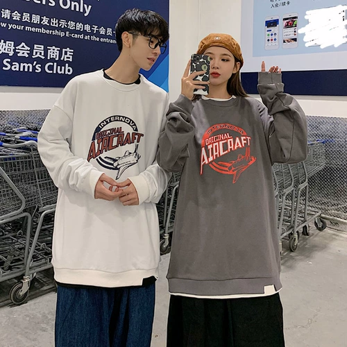 Осенняя демисезонная парная одежда для влюбленных, комплект, брендовая толстовка, осеннее термобелье для школьников, куртка