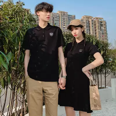 French lovers summer clothes ins tide brand short-sleeved T-shirt men you clothes I dress temperament suit is not the same
