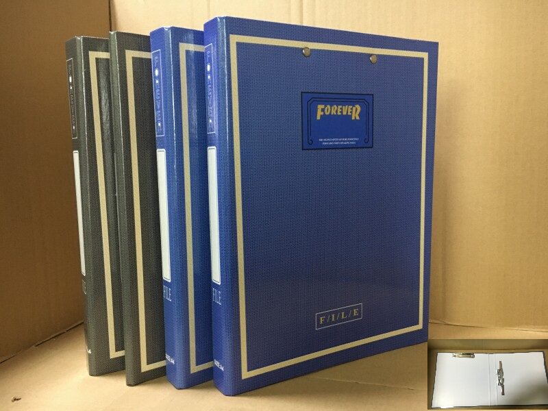 A4 folder 0808 double-sided strong folder 1 inch cardboard folder Paper folder Information magazine finishing folder