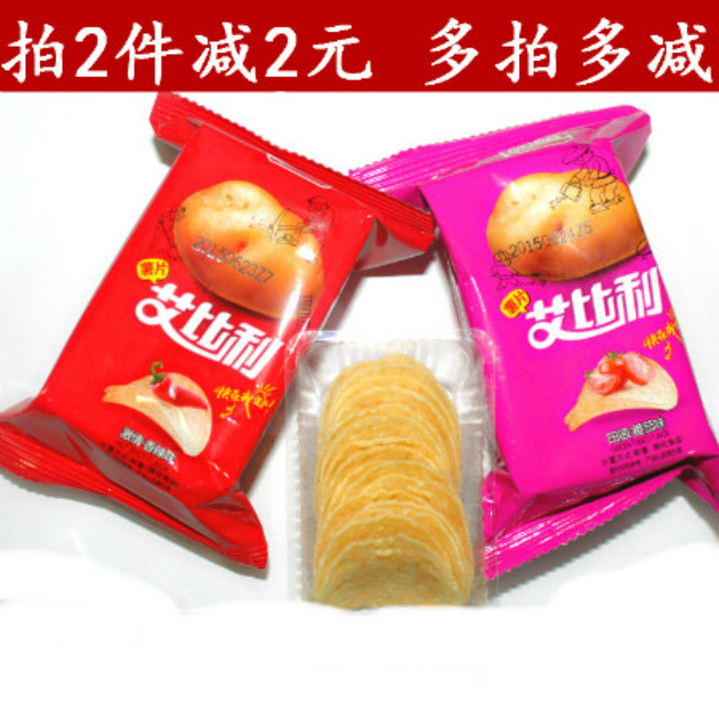 Look forward to Abbey Potato Chips Bulk Zero Food Puffed Food Casual Office Snack Whole Box 500g Promotion