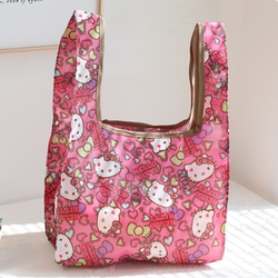 New Cartoon Satchel Shopping Bag Foldableable Environmentally Friendly Storage Bag Cute Lunch Box Bag Supermarket Satchel Shopping Bag