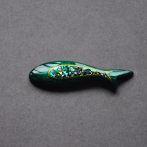 Original natural great lacquer Painted Earrings Brooch Inlaid Lacquerware Fish Hands For Upscale Craft Gifts Collection China Wind