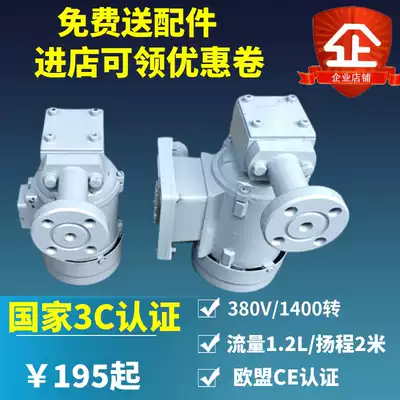 ZCB-1 2 rotor oil pump 40W 60W explosion-proof oil pump Deceleration oil pump Lubrication pump rotor oil pump