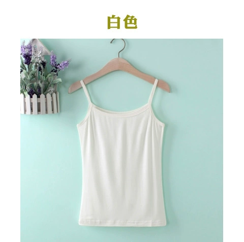 Nam Cực hoang dã bốn mùa modal dây đai mỏng ngắn gợi cảm rắn màu ống top vest nữ áo nữ