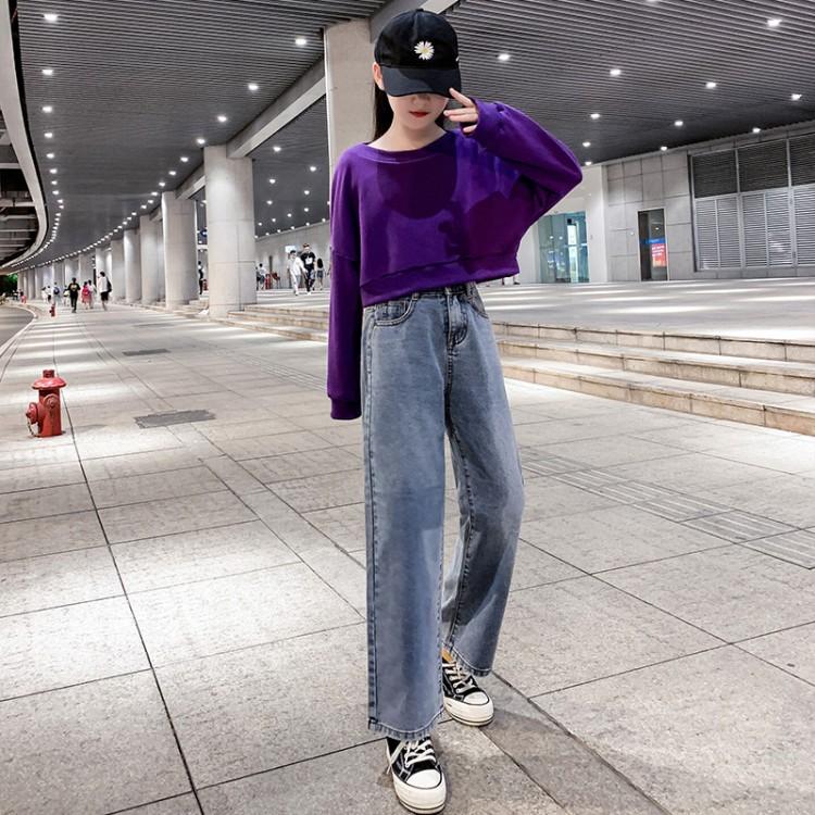 Girls net red suit foreign pie 10 years old 10 girls 13 domineering 15 vests 10 spring clothes 12 tide 2022 new 14