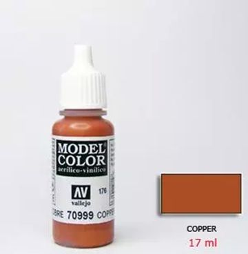 Vallejo AV hand-painted water-based paint pigment paint model AV70999 copper color 17ml 176