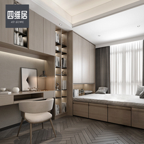 Siwei House overall tatami bed wardrobe integrated collapsed rice custom balcony cabinet bay window bedroom childrens room custom