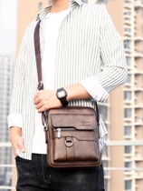 Hong Kong I TGREG genuine leather mens bag small hanging bag shoulder crossbody bag casual handbag multi-functional business backpack