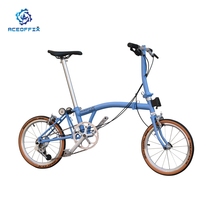 2024 new domestic Xiaobu folding bike aceoffix 16-inch 349 wheel set outer 5-speed 10kg retro portable