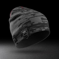 Knitted hat male leather label personality cold hat tide autumn and winter ear protection warm hat womens sports skiing wool hat