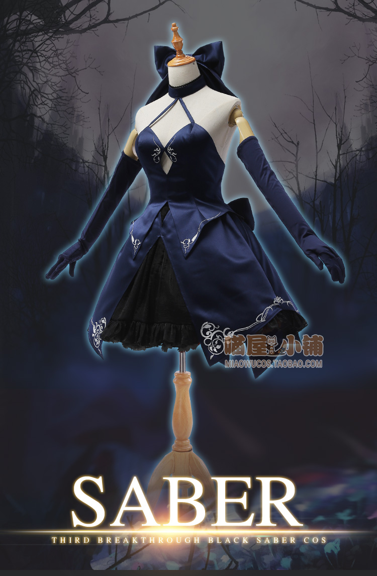 屋 saber bị hỏng hoàn toàn bộ đồ cosplay màu đen trang phục cosply nữ 3 bị hỏng fgo đầm cosplay