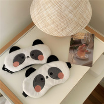 Panda Eye Mask Cute Cartoon Blackout Nap Special-purpose Ice Pack to Relieve Fatigue Breathable Sleep Eye Mask for Women